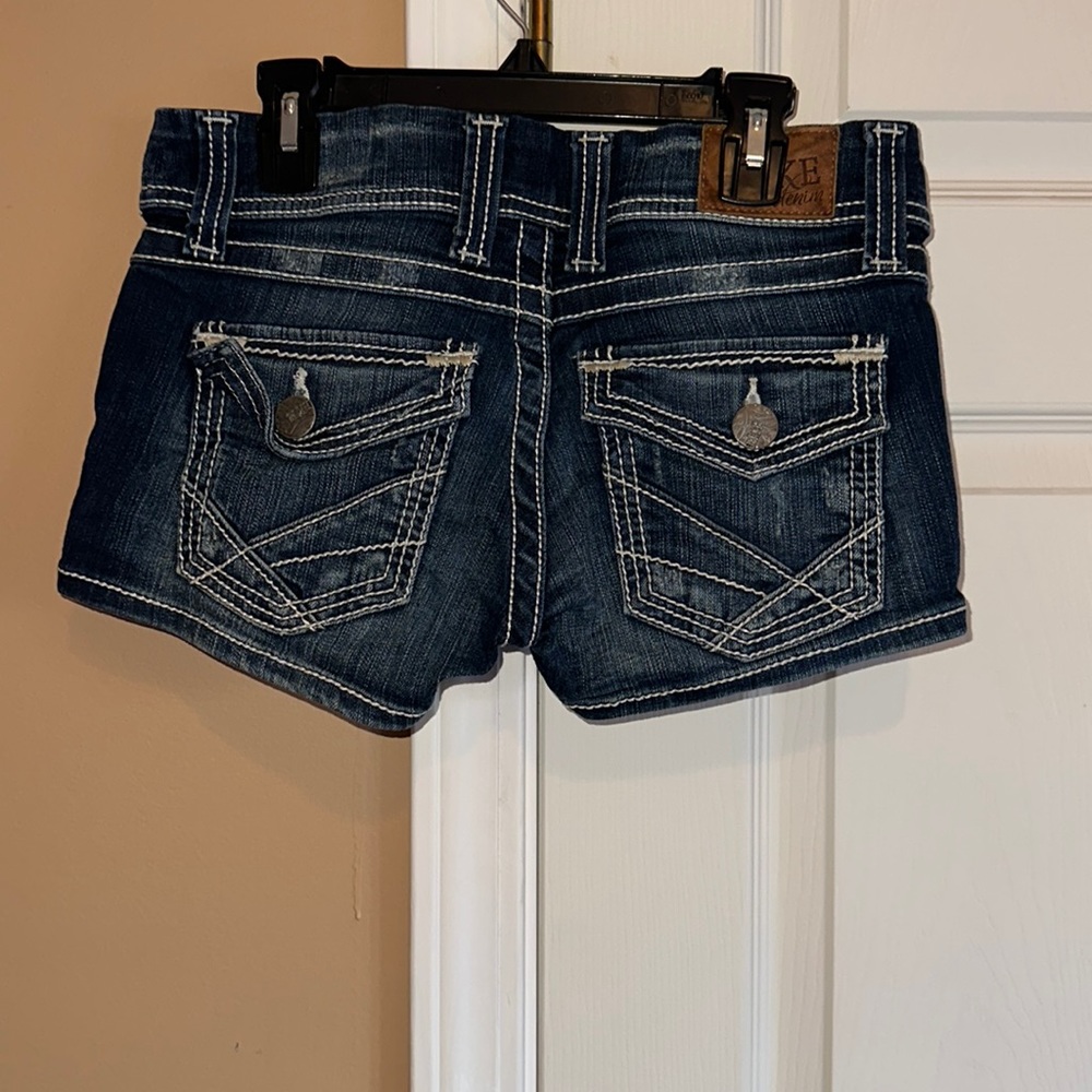 BKE Stella Dark Wash Jean Shorts